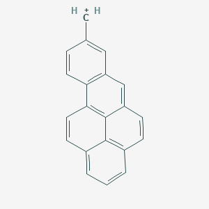 molecular formula C21H13+ B12641811 Methylium, benzo(a)pyren-8-yl- CAS No. 123358-48-5