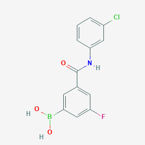 molecular formula C13H10BClFNO3 B12641817 3-(3-Chlorophenylcarbamoyl)-5-fluorobenzeneboronic acid 