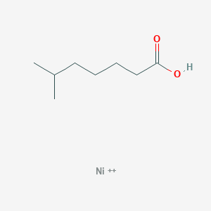 molecular formula C8H16NiO2+2 B12641834 Nickel isooctanoate CAS No. 27637-46-3