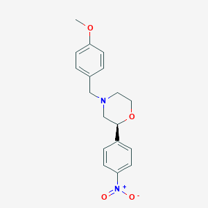 molecular formula C18H20N2O4 B12641869 (2S)-4-[(4-Methoxyphenyl)methyl]-2-(4-nitrophenyl)morpholine CAS No. 920798-92-1