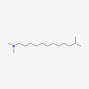 molecular formula C15H33N B12641872 NN-dimethylisotridecylamine CAS No. 35723-88-7