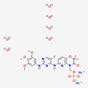 molecular formula C23H36FN6Na2O15P B1264189 Fostamatinib Disodium CAS No. 914295-16-2