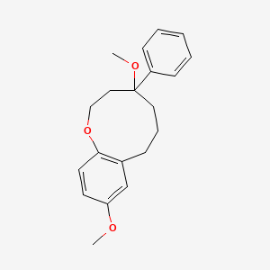 molecular formula C20H24O3 B12641899 1-Benzoxonin, 2,3,4,5,6,7-hexahydro-4,9-diMethoxy-4-phenyl- 