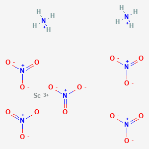molecular formula H8N7O15Sc B12641910 Diammonium scandium pentanitrate CAS No. 93893-18-6
