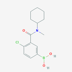 molecular formula C14H19BClNO3 B12641968 4-Chloro-3-[cyclohexyl(methyl)carbamoyl]benzeneboronic acid 