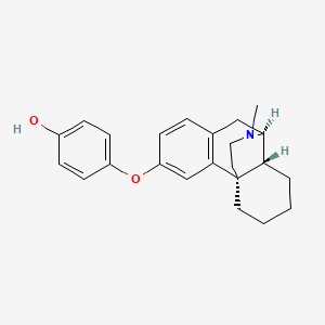 molecular formula C23H27NO2 B1264197 3-(4-Hydroxyphenoxy)-17-methylmorphinan 