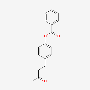 molecular formula C17H16O3 B12641992 4-(3-Oxobutyl)phenyl benzoate CAS No. 94135-08-7