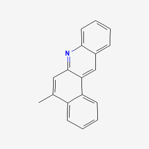 molecular formula C18H13N B12642001 Benz(a)acridine, 5-methyl- CAS No. 3634-16-0