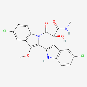 molecular formula C21H15Cl2N3O4 B1264201 Cladoniamide G 