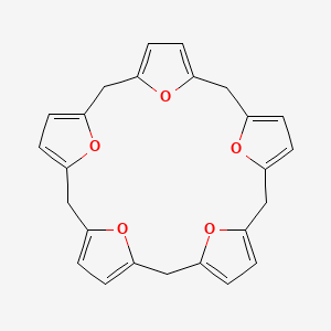 molecular formula C25H20O5 B1264203 Calix[5]furan 