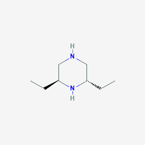 molecular formula C8H18N2 B12642036 (2S,6S)-2,6-Diethylpiperazine CAS No. 1240583-50-9