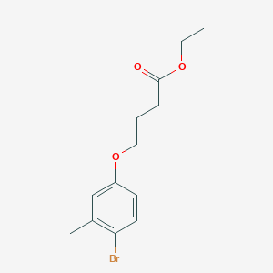 molecular formula C13H17BrO3 B12642087 Ethyl 4-(4-bromo-3-methyl-phenoxy)butanoate 