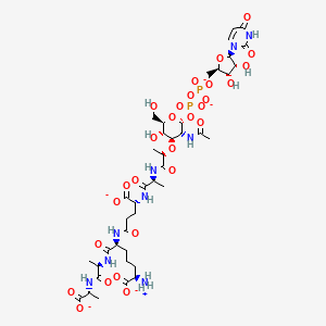 molecular formula C41H61N9O28P2-4 B1264210 UDP-N-acetylmuramoyl-L-alanyl-gamma-D-glutamyl-meso-2,6-diaminopimeloyl-D-alanyl-D-alaninate(4-) 