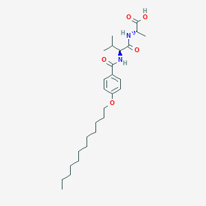 molecular formula C27H44N2O5 B12642102 N-[4-(Dodecyloxy)benzoyl]-L-valyl-L-alanine CAS No. 920336-97-6