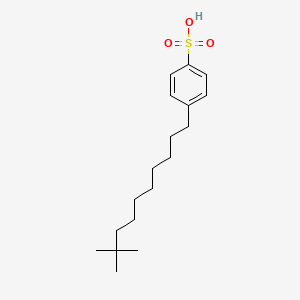 molecular formula C18H30O3S B12642103 p-(9,9-Dimethyldecyl)benzenesulfonic acid CAS No. 24271-19-0