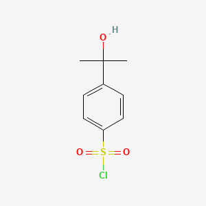molecular formula C9H11ClO3S B12642107 4-(2-Hydroxypropan-2-yl)benzenesulfonyl chloride 