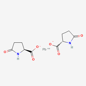 molecular formula C10H12N2O6Pb B12642113 Lead bis(5-oxo-L-prolinate) CAS No. 85392-77-4