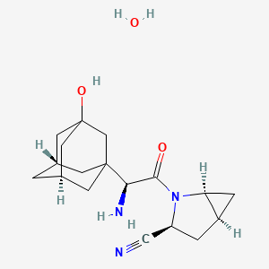 molecular formula C18H27N3O3 B1264215 saxagliptin monohydrate 