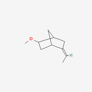 molecular formula C10H16O B12642158 Bicyclo(2.2.1)heptane, 2-ethylidene-5-methoxy- CAS No. 117187-51-6