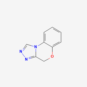 molecular formula C9H7N3O B12642197 4H-(1,2,4)Triazolo(3,4-c)(1,4)benzoxazine CAS No. 93299-65-1