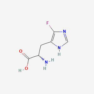 molecular formula C6H8FN3O2 B1264220 5-Fluorohistidine CAS No. 57372-70-0