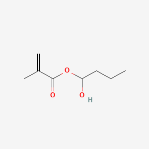 molecular formula C8H14O3 B12642218 1-Hydroxybutyl 2-methylprop-2-enoate CAS No. 29721-79-7