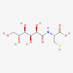 molecular formula C9H17NO8S B12642220 N-D-Gluconoyl-L-cysteine CAS No. 94071-03-1