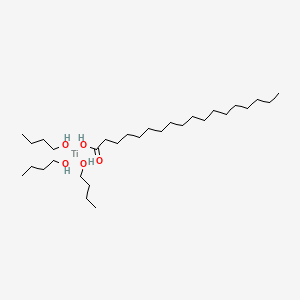 molecular formula C30H66O5Ti B12642230 Tributoxy(stearato-O)titanium CAS No. 81307-49-5
