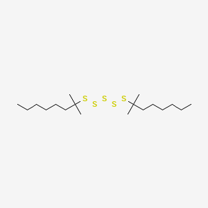 molecular formula C18H38S5 B12642294 Di-tert-nonyl pentasulphide CAS No. 38622-35-4