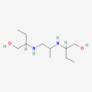 molecular formula C11H26N2O2 B12642302 1-Butanol, 2,2'-(propylenediimino)di- CAS No. 91965-06-9