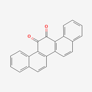 molecular formula C22H12O2 B12642309 13,14-Picenedione CAS No. 24743-18-8