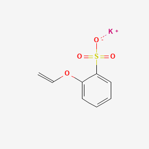 molecular formula C8H7KO4S B12642323 Potassium vinyloxybenzenesulphonate CAS No. 25131-27-5