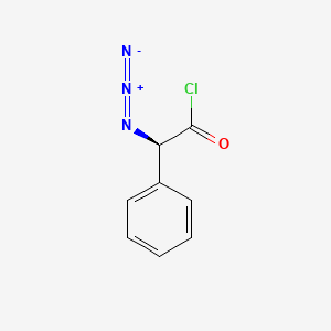 molecular formula C8H6ClN3O B12642333 (R)-2-Azido-2-phenylacetyl chloride CAS No. 35353-41-4