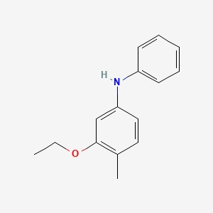 molecular formula C15H17NO B12642348 3-Ethoxy-N-phenyl-p-toluidine CAS No. 71648-23-2