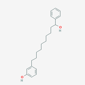 molecular formula C22H30O2 B126424 3-(10-Hydroxy-10-phenyldecyl)phenol CAS No. 155233-36-6