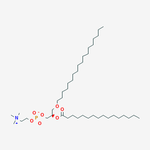 molecular formula C42H86NO7P B1264243 1-Octadecyl-2-hexadecanoyl-sn-glycero-3-phosphocholine 