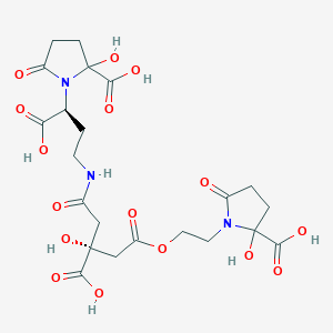 molecular formula C22H29N3O16 B1264253 Achromobactin 