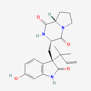 molecular formula C21H25N3O4 B1264260 notoamide J 