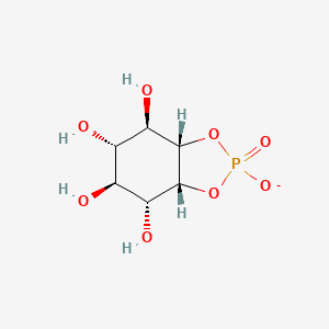 molecular formula C6H10O8P- B1264262 1D-myo-inositol 1,2-cyclic phosphate(1-) 