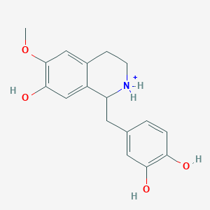 molecular formula C17H20NO4+ B1264264 6-O-甲基去洛丹索林 