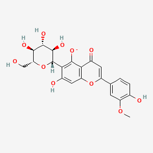 molecular formula C22H21O11- B1264265 Isoscoparin-7-olate 