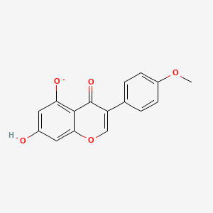 molecular formula C16H11O5- B1264266 大豆异黄酮 A(1-) 