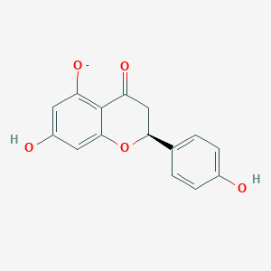 molecular formula C15H11O5- B1264270 (S)-naringenin(1-) 