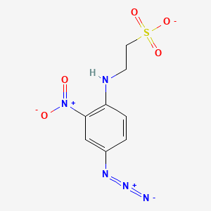 molecular formula C8H8N5O5S- B1264275 2-(4-Azido-2-nitroanilino)ethanesulfonate 