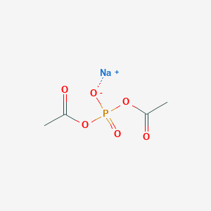 molecular formula C4H6NaO6P B12642786 Sodium diacetyl phosphate CAS No. 33249-27-3