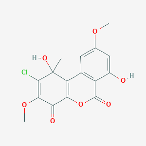 2-Chloro-1,7-dihydroxy-3,9-dimethoxy-1-methylbenzo[c]chromene-4,6-dione