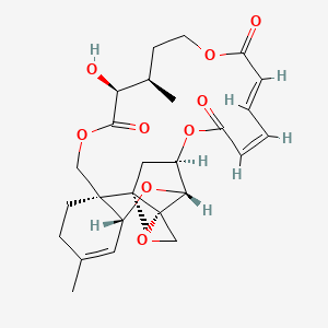 molecular formula C27H34O9 B12642848 3-Isoverrucarin A CAS No. 123116-07-4