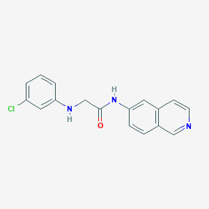 molecular formula C17H14ClN3O B12642871 N~2~-(3-Chlorophenyl)-N-isoquinolin-6-ylglycinamide CAS No. 920513-53-7