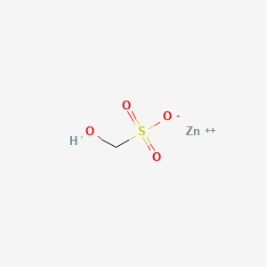 molecular formula CH3O4SZn+ B12642875 zinc;hydroxymethanesulfonate CAS No. 20203-03-6