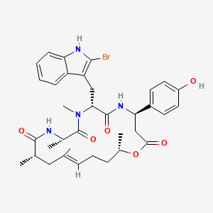 molecular formula C35H43BrN4O6 B1264290 Jaspamide H 